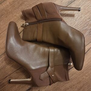 White House Black Market Whiskey Brown Tallon Heeled Boots